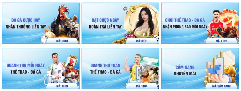 Ưu đãi cho Thể Thao – Đá Gà